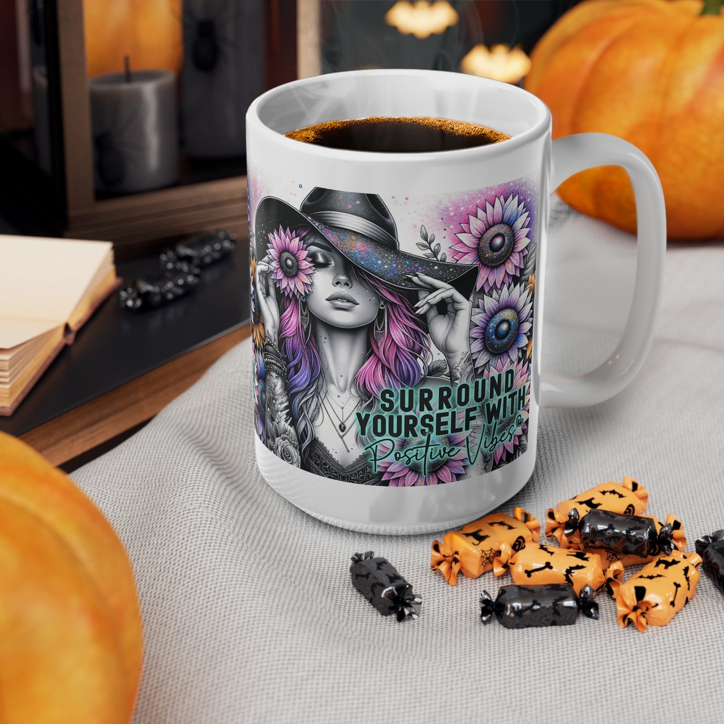 Coffee Cups - Positive Vibes 11oz & 15oz