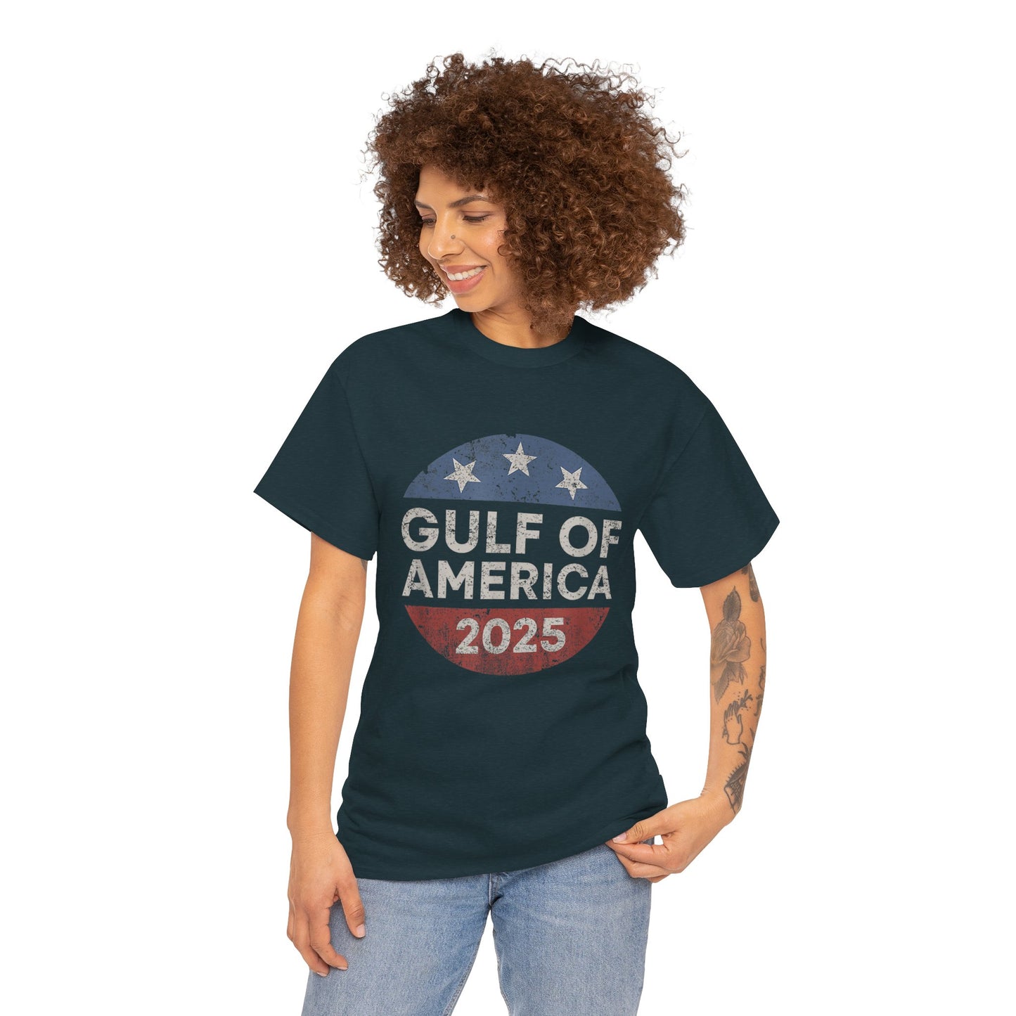 "Gulf of America" Unisex Heavy Cotton Tee - Celebrate American Pride & Everyday Comfort