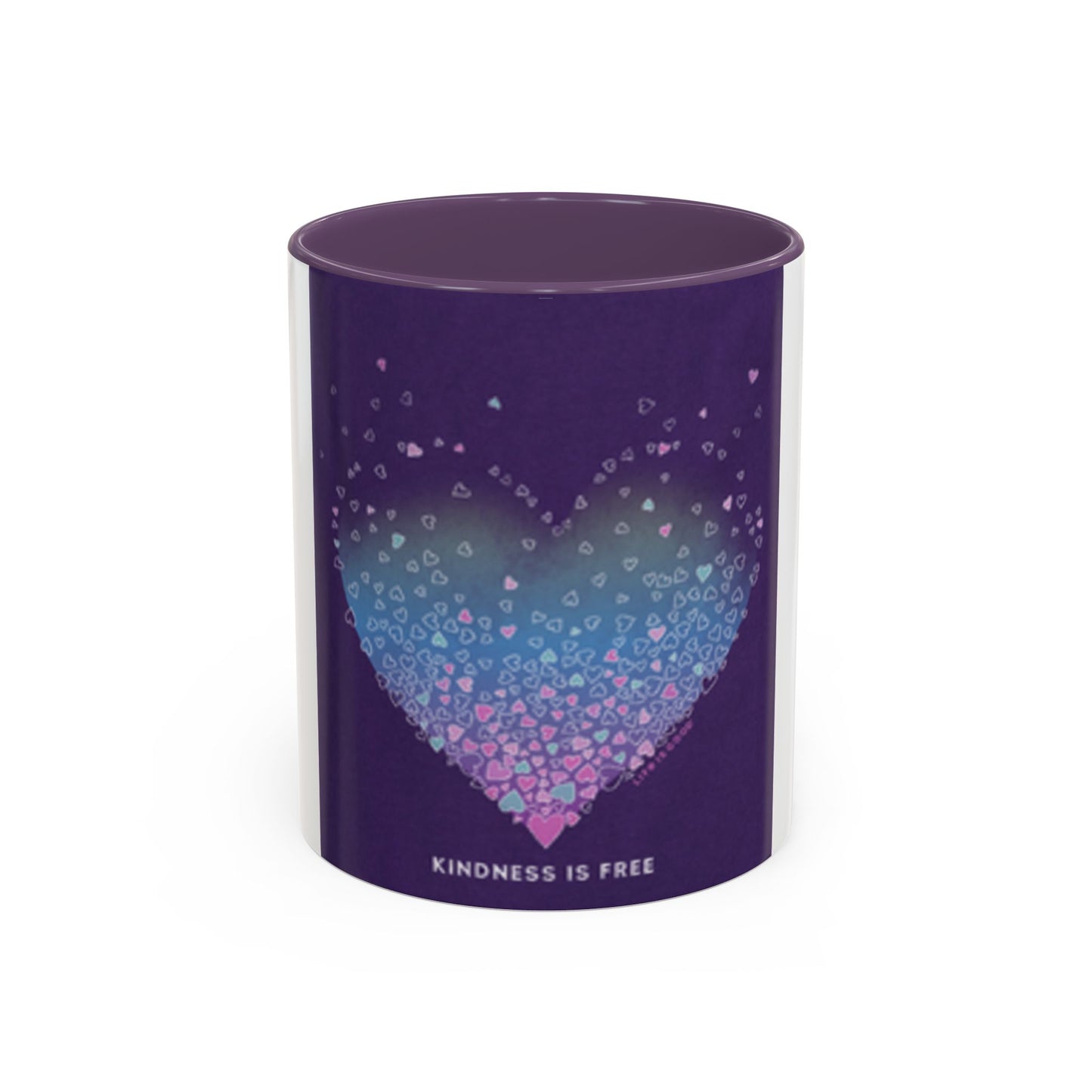 Colorful Heart Accent Coffee Mug - Perfect Gift for Loved Ones