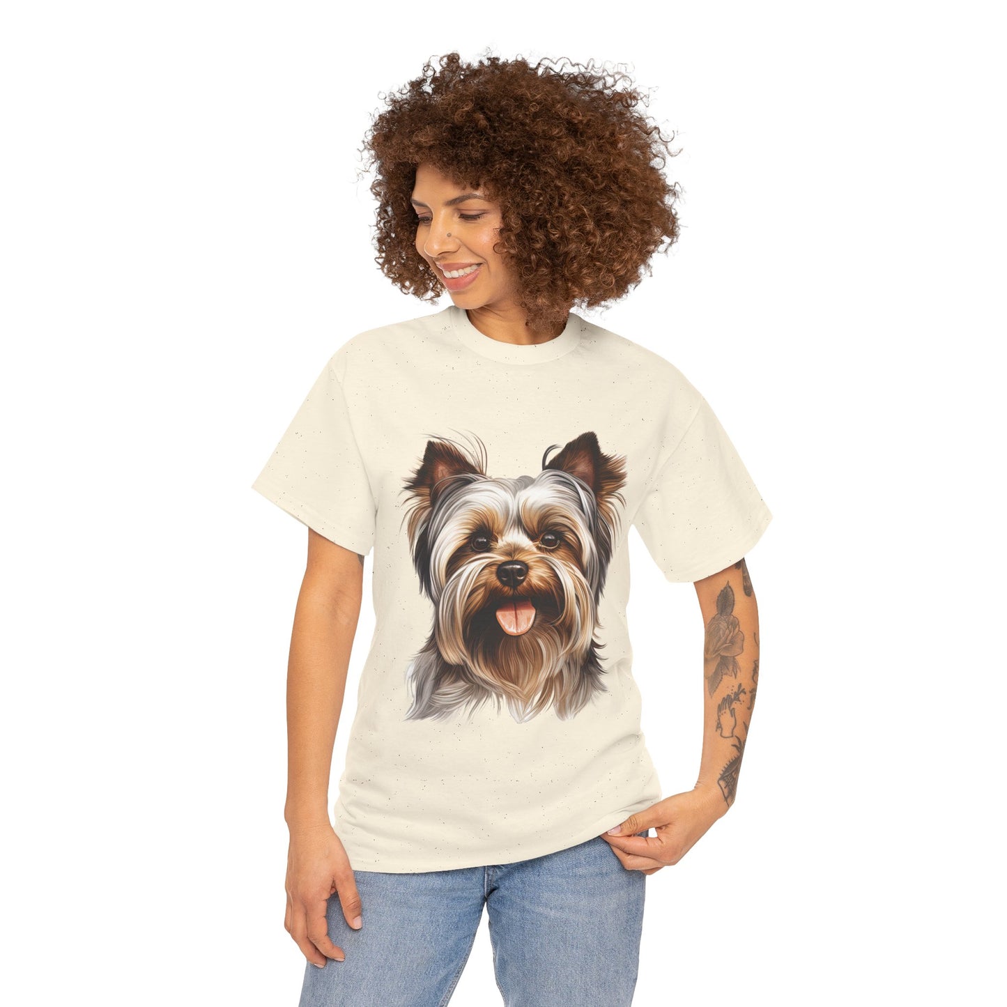 Dog Lover Unisex Tee with Vibrant Design - Ideal for Casual Outings and Gifting Yorkshire Terrier