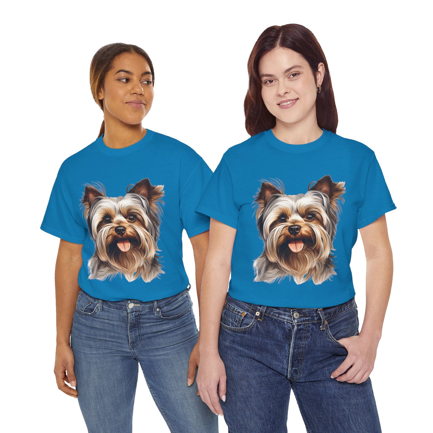 Dog Lover Unisex Tee with Vibrant Design - Ideal for Casual Outings and Gifting Yorkshire Terrier