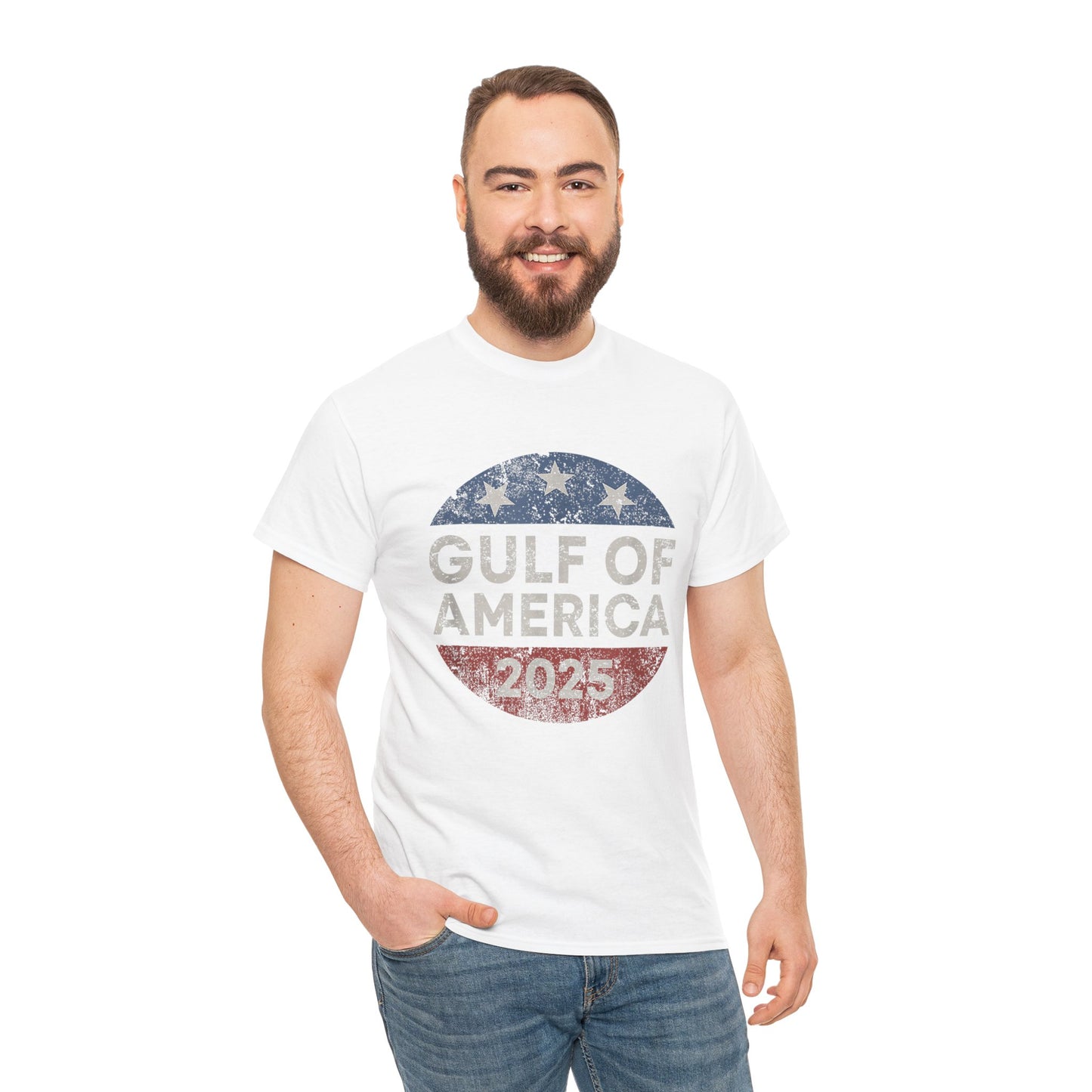 "Gulf of America" Unisex Heavy Cotton Tee - Celebrate American Pride & Everyday Comfort