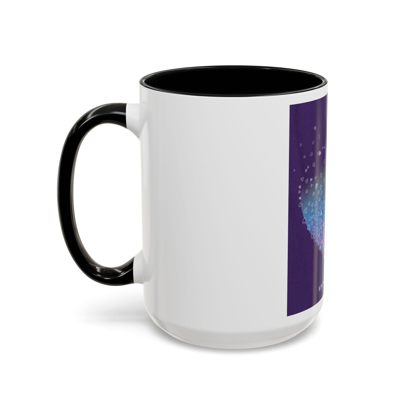 Colorful Heart Accent Coffee Mug - Perfect Gift for Loved Ones