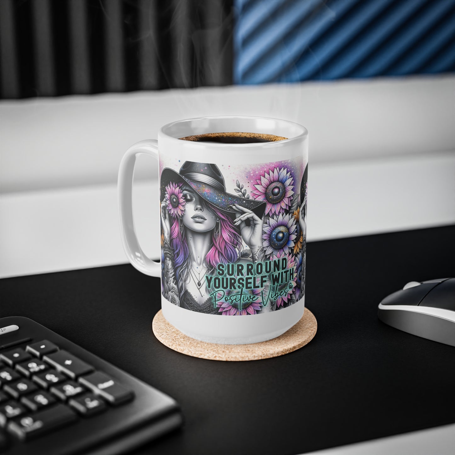 Coffee Cups - Positive Vibes 11oz & 15oz