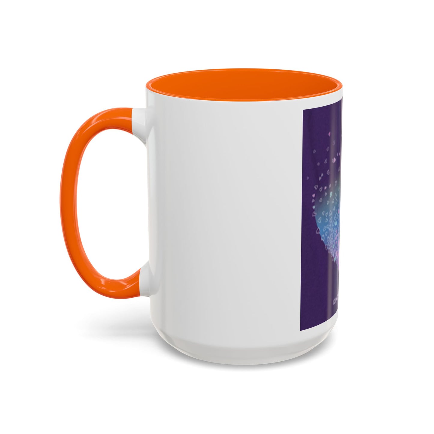 Colorful Heart Accent Coffee Mug - Perfect Gift for Loved Ones
