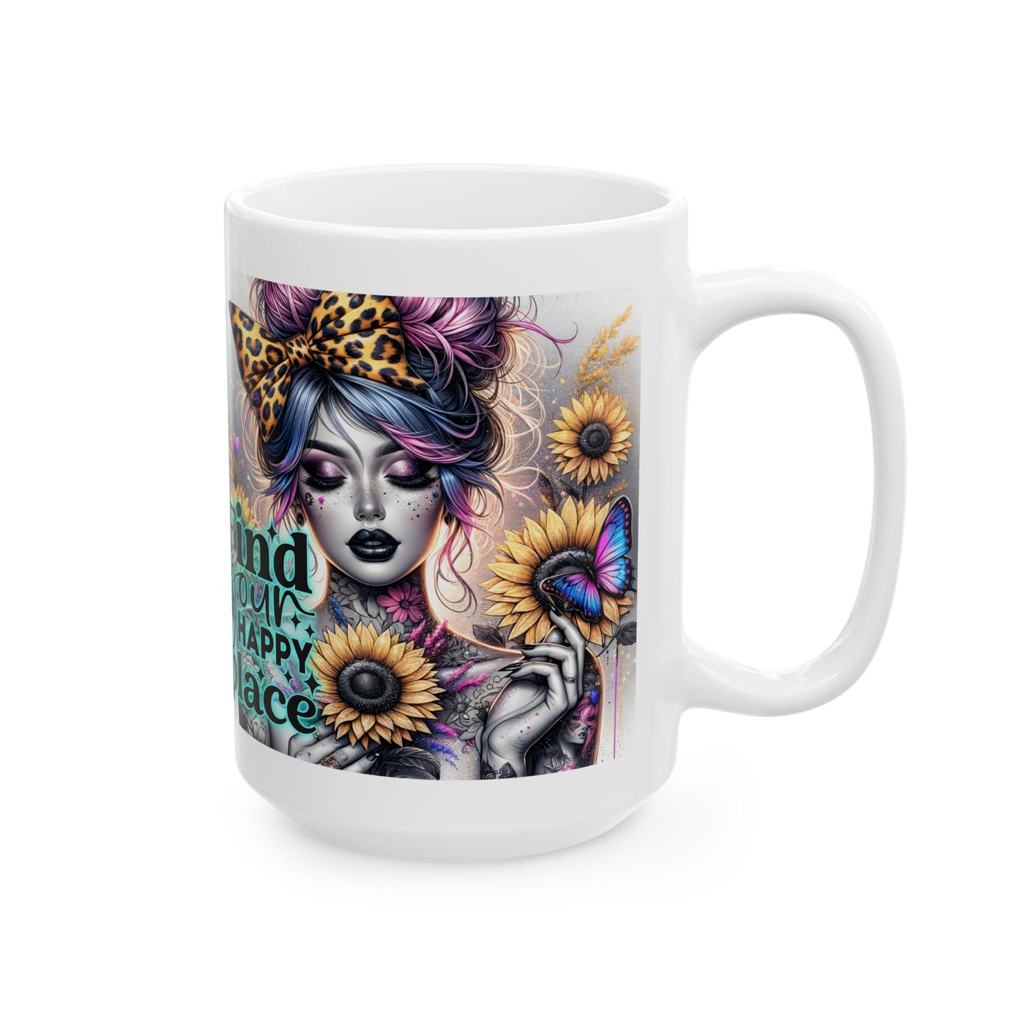 Find Your Happy Place - Inspirational Ceramic Mug 11oz & 15oz