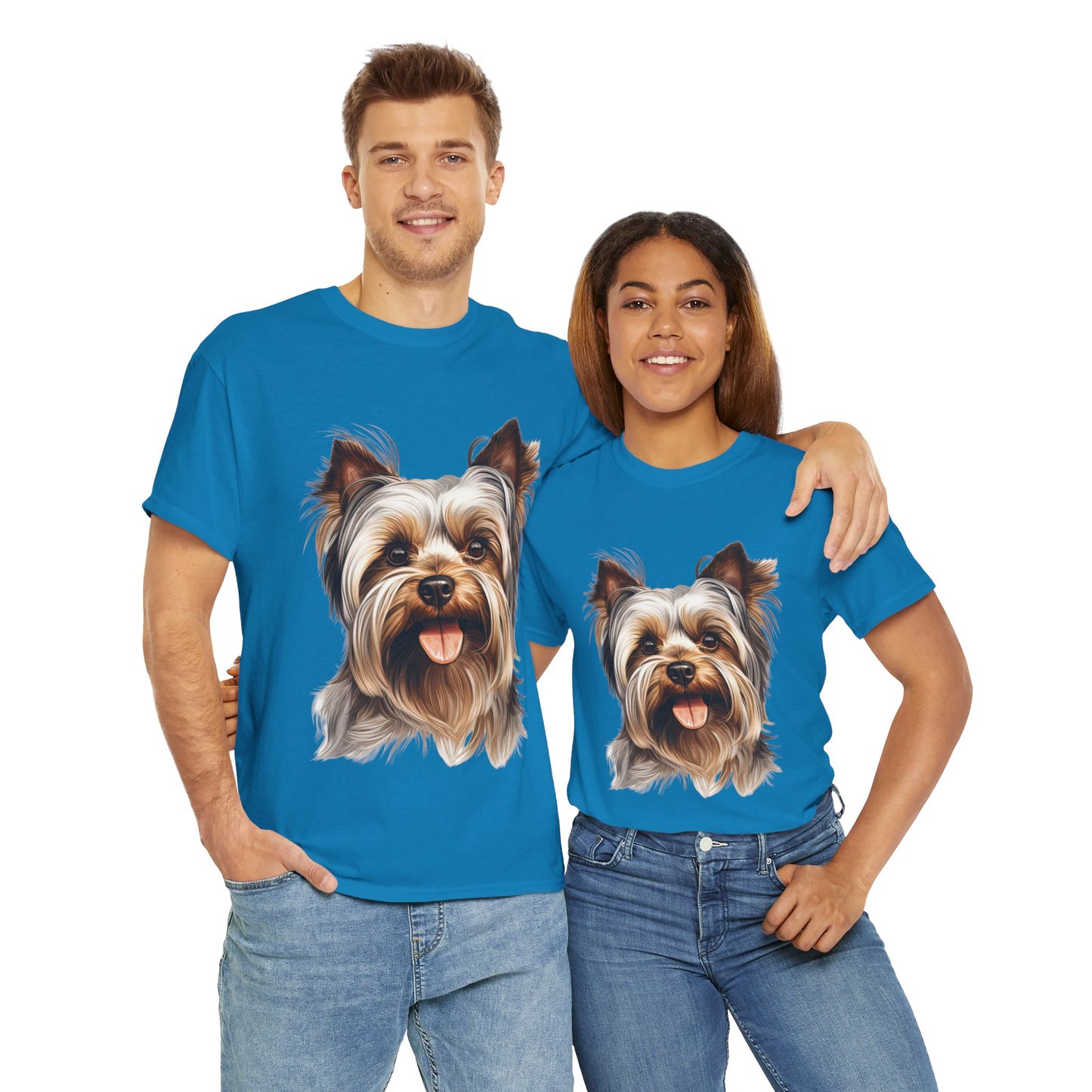 Dog Lover Unisex Tee with Vibrant Design - Ideal for Casual Outings and Gifting Yorkshire Terrier