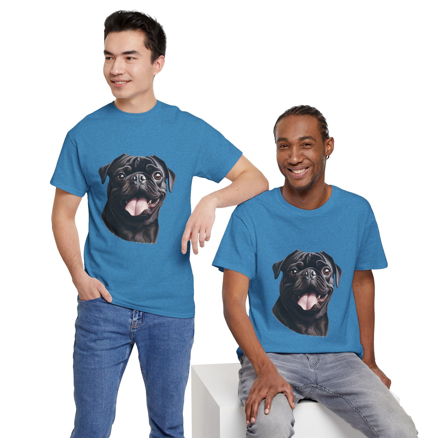 Dog Lover Unisex Tee with Vibrant Design - Ideal for Casual Outings and Gifting