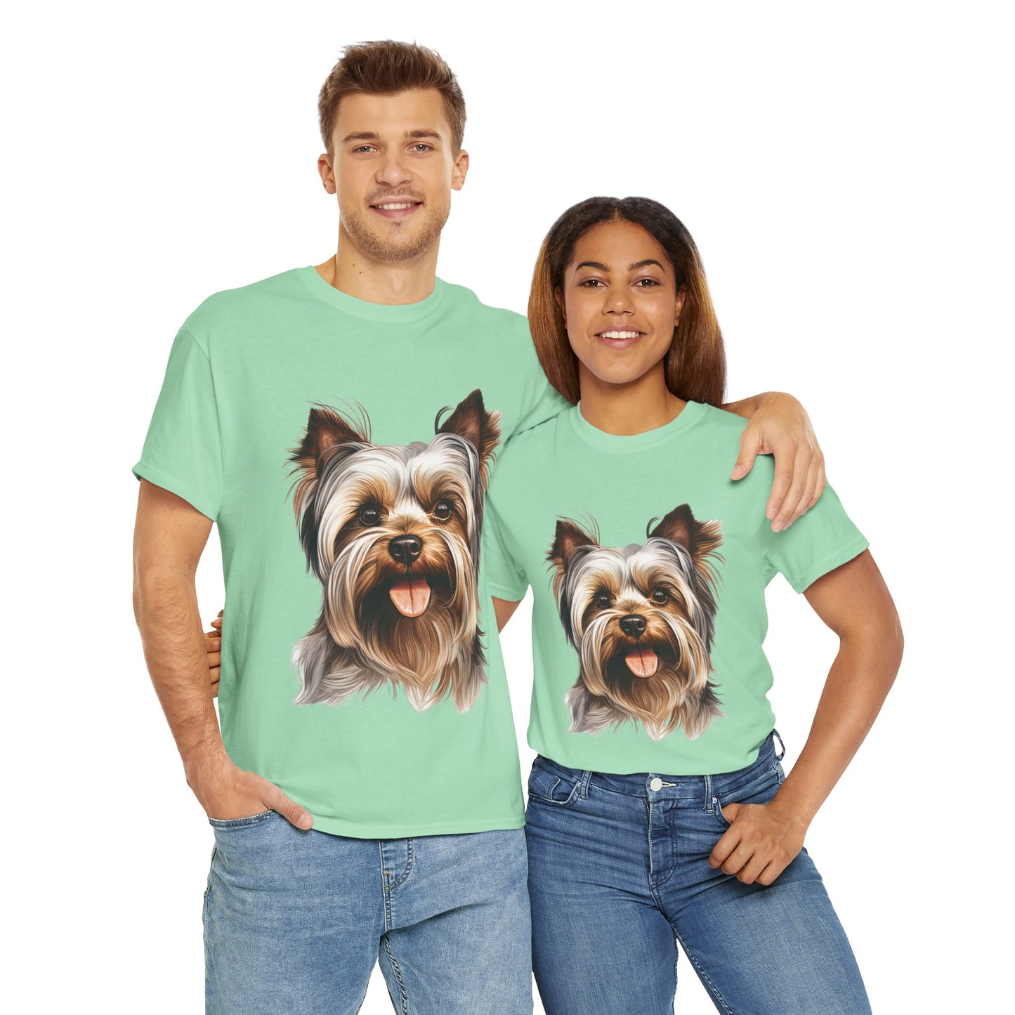 Dog Lover Unisex Tee with Vibrant Design - Ideal for Casual Outings and Gifting Yorkshire Terrier