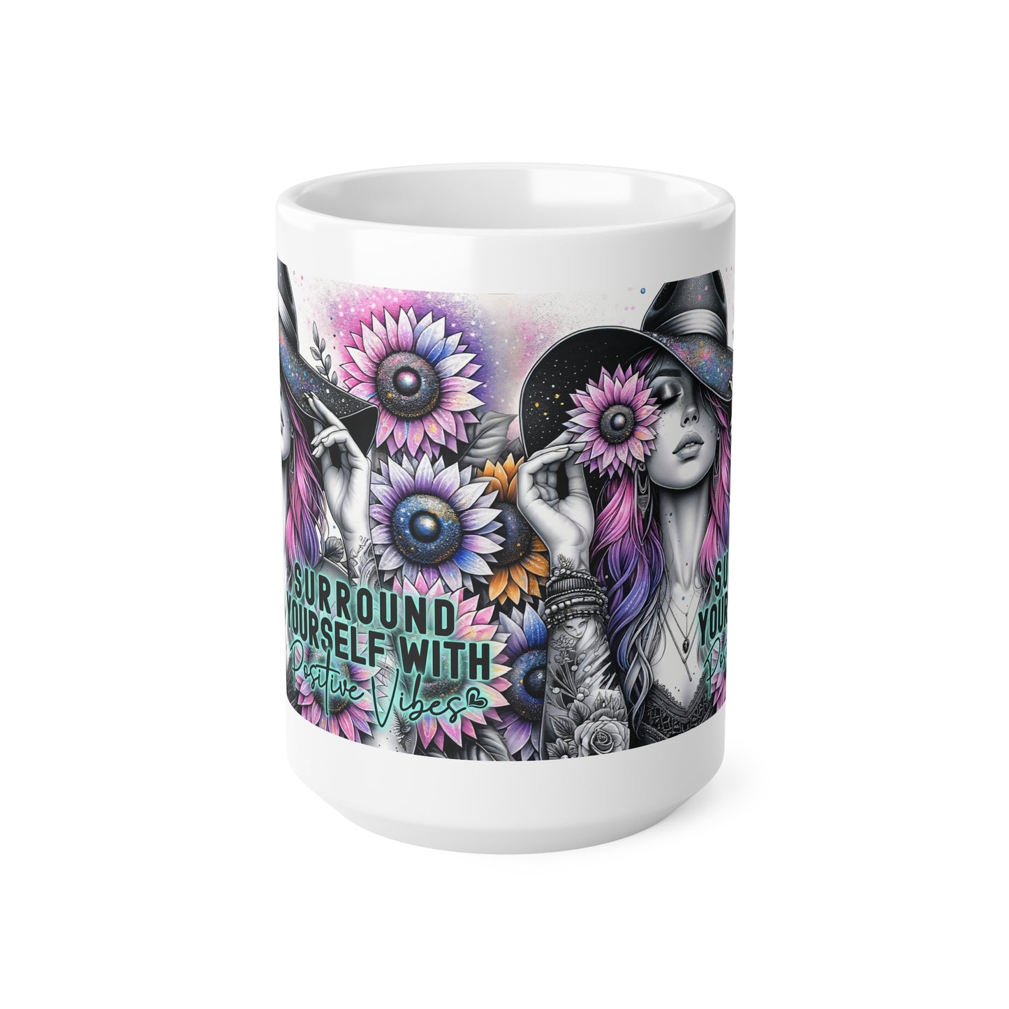 Coffee Cups - Positive Vibes 11oz & 15oz