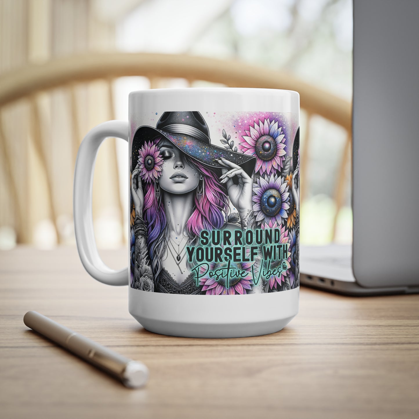 Coffee Cups - Positive Vibes 11oz & 15oz
