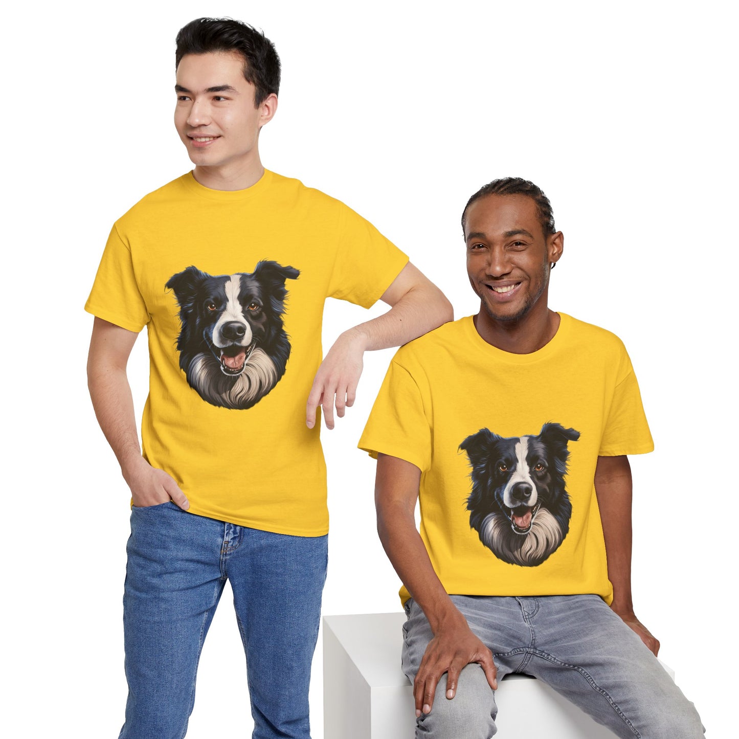 Dog Lover Unisex Tee with Vibrant Design - Ideal for Casual Outings and Gifting