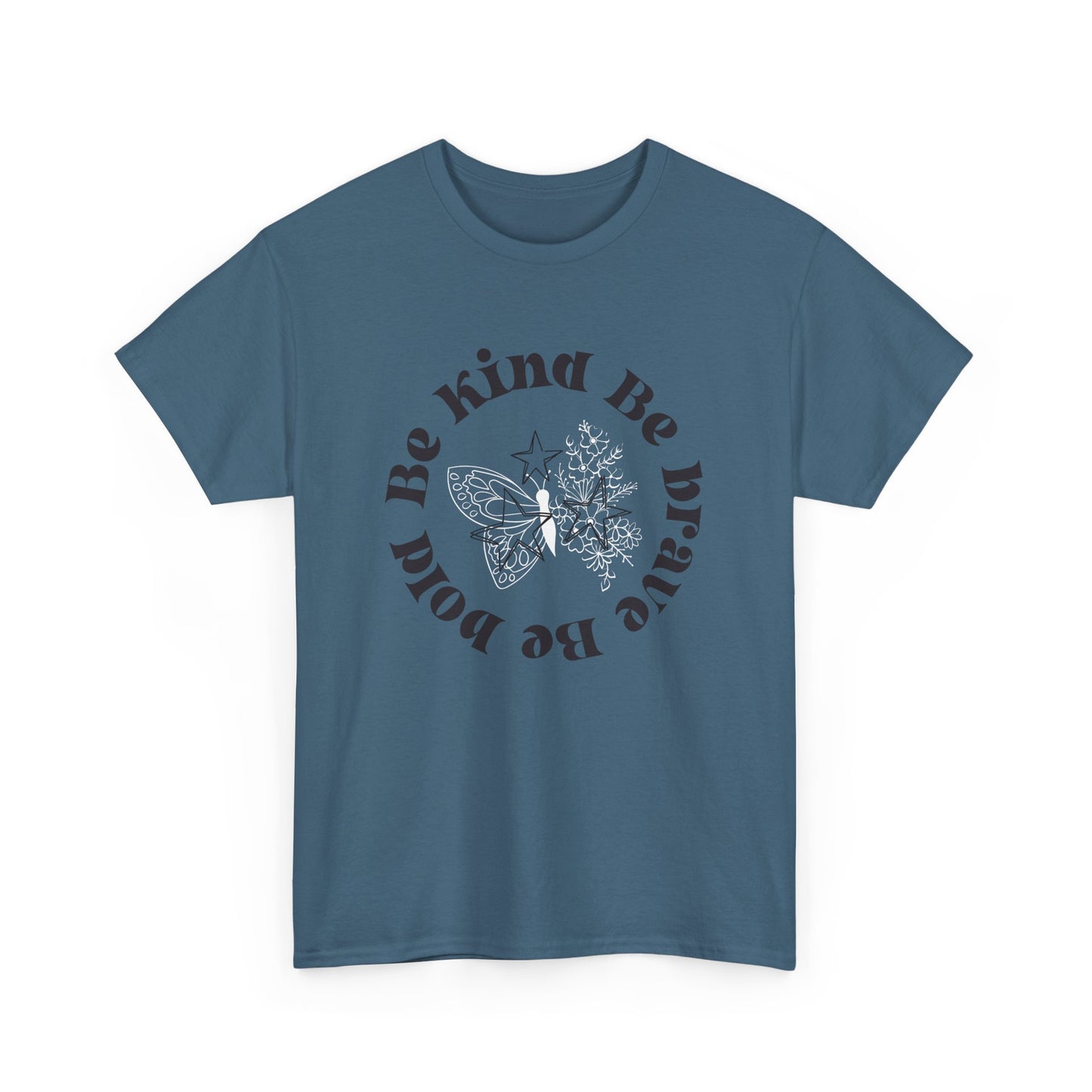 Be Kind Unisex Heavy Cotton Tee - Comfortable, Positive Vibes Apparel