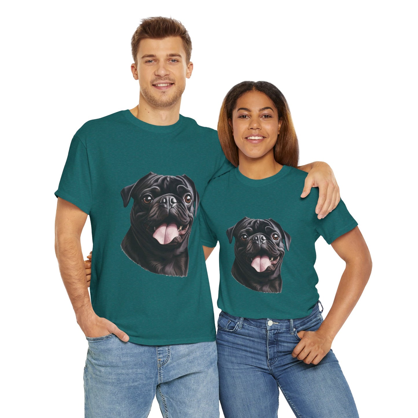 Dog Lover Unisex Tee with Vibrant Design - Ideal for Casual Outings and Gifting
