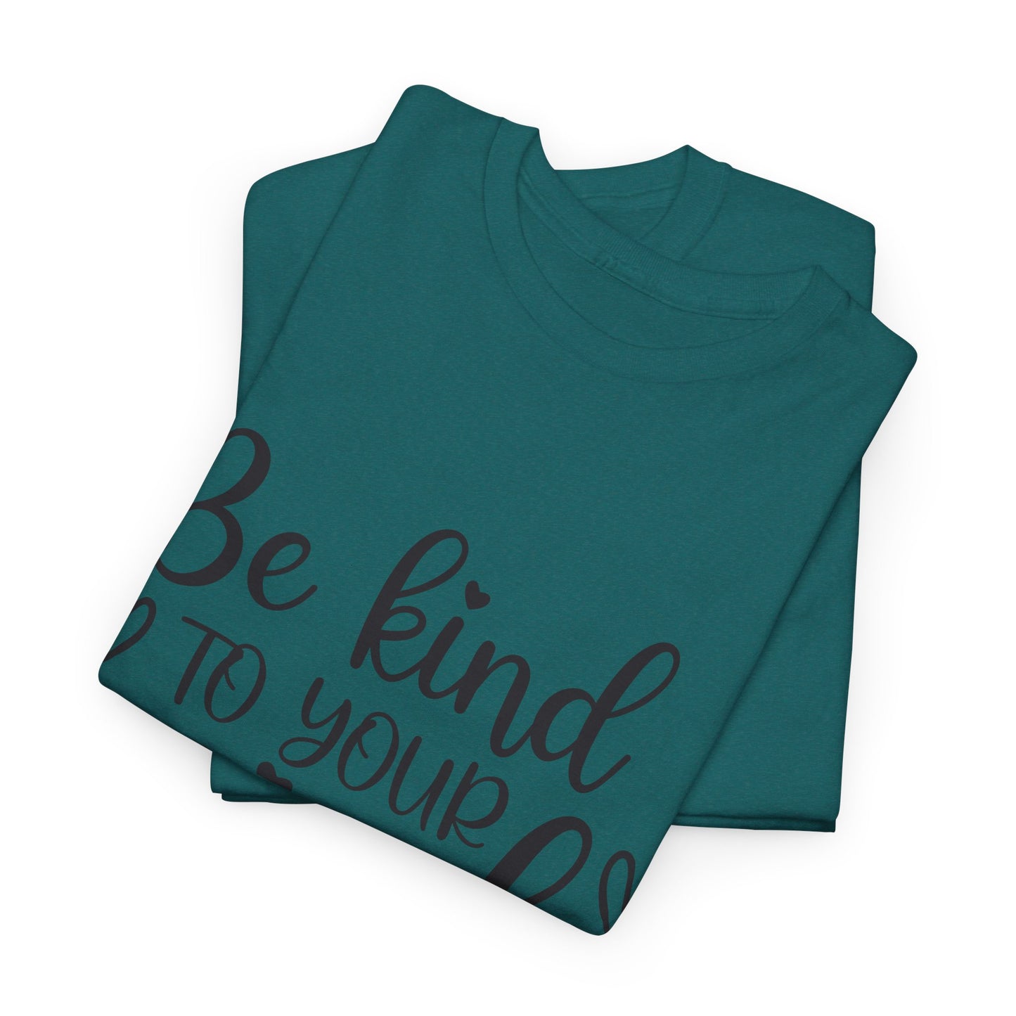Inspirational Unisex Heavy Cotton Tee - 'Be Kind to Your Mind'