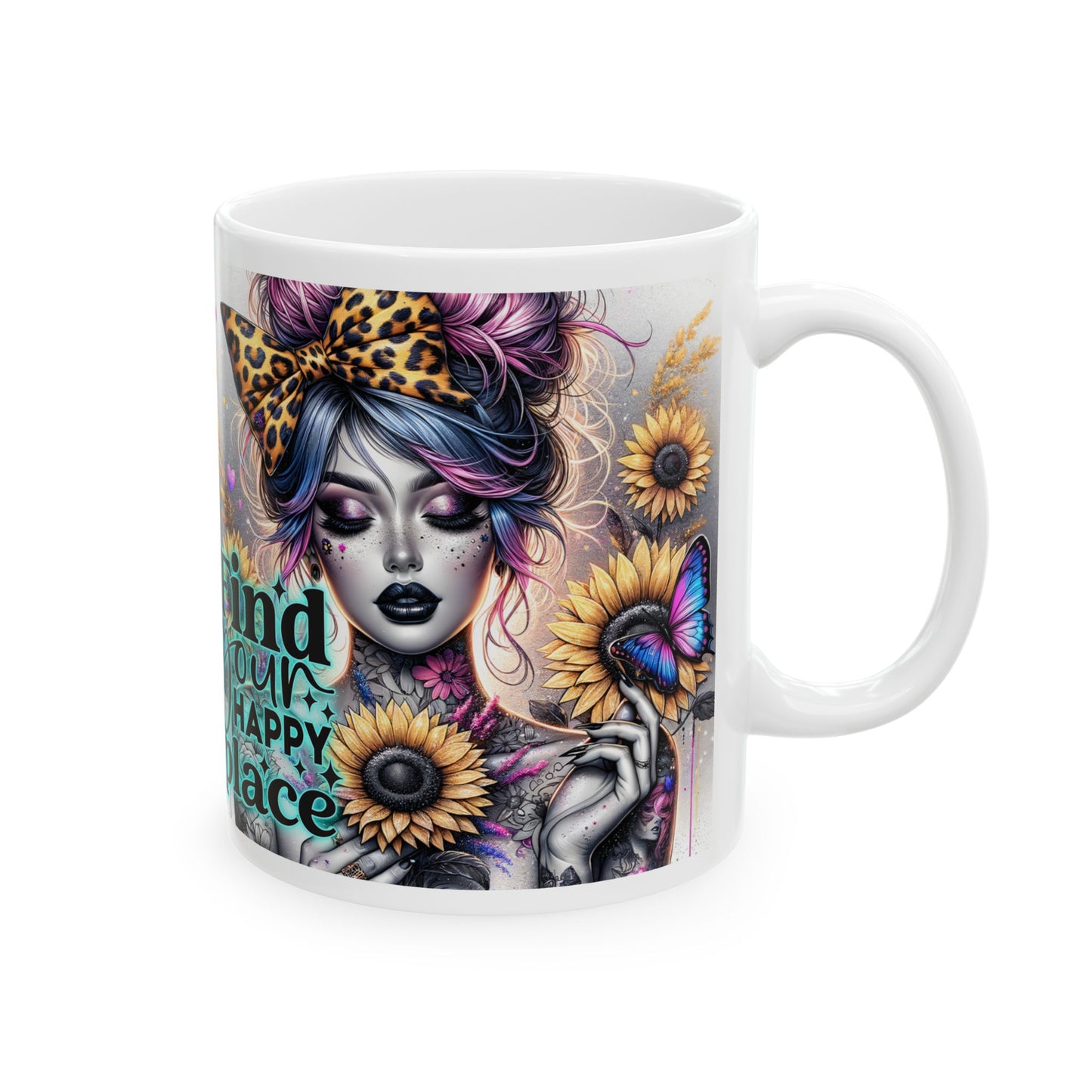 Find Your Happy Place - Inspirational Ceramic Mug 11oz & 15oz