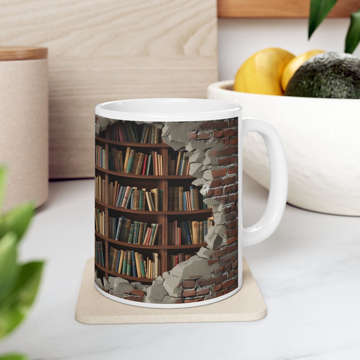 Bookshelf Mug