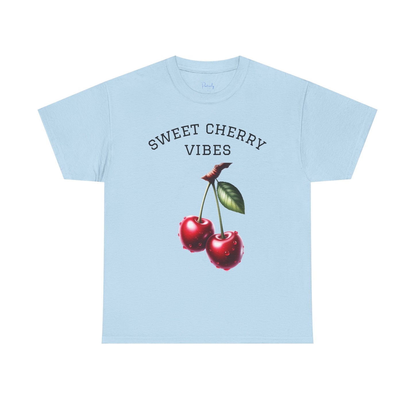 Unisex Heavy Cotton Tee - "Sweet Cherry Vibes"