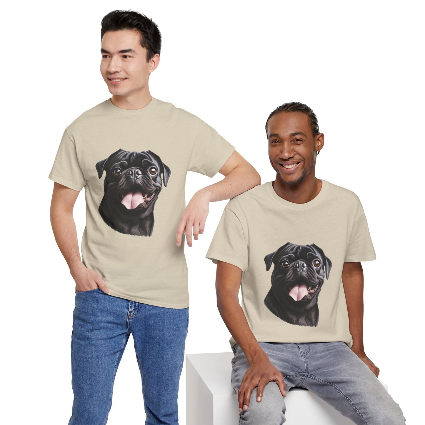 Dog Lover Unisex Tee with Vibrant Design - Ideal for Casual Outings and Gifting
