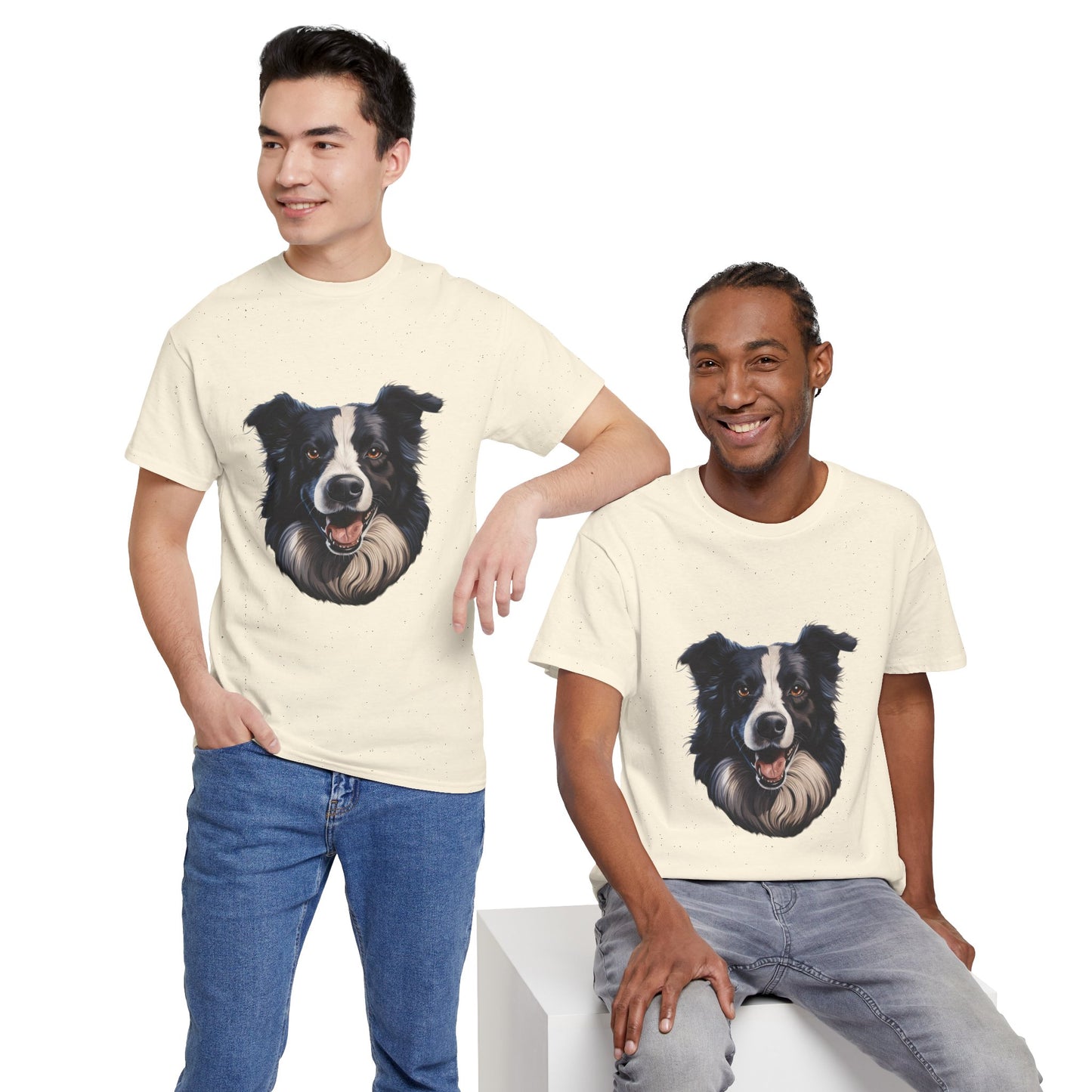 Dog Lover Unisex Tee with Vibrant Design - Ideal for Casual Outings and Gifting