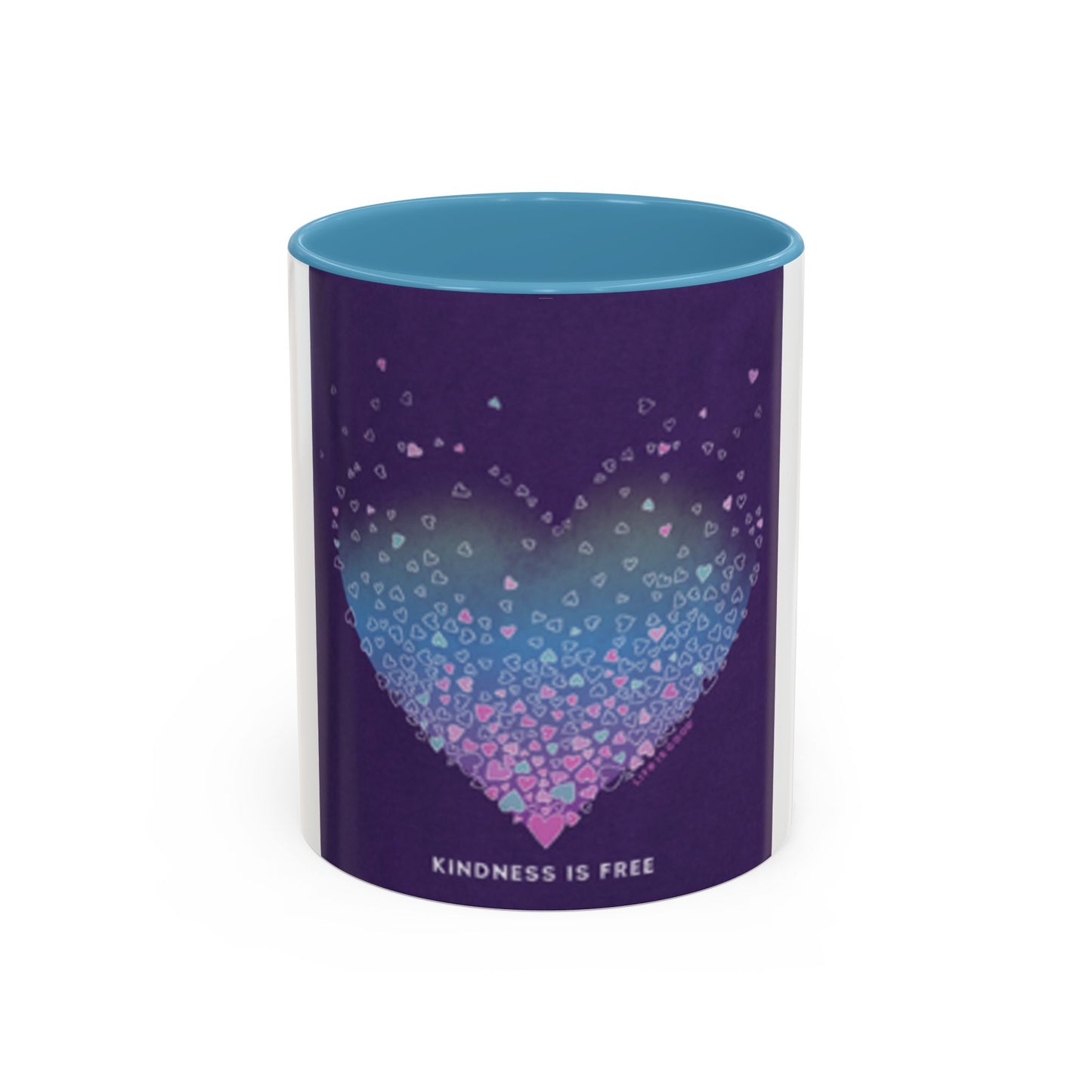 Colorful Heart Accent Coffee Mug - Perfect Gift for Loved Ones