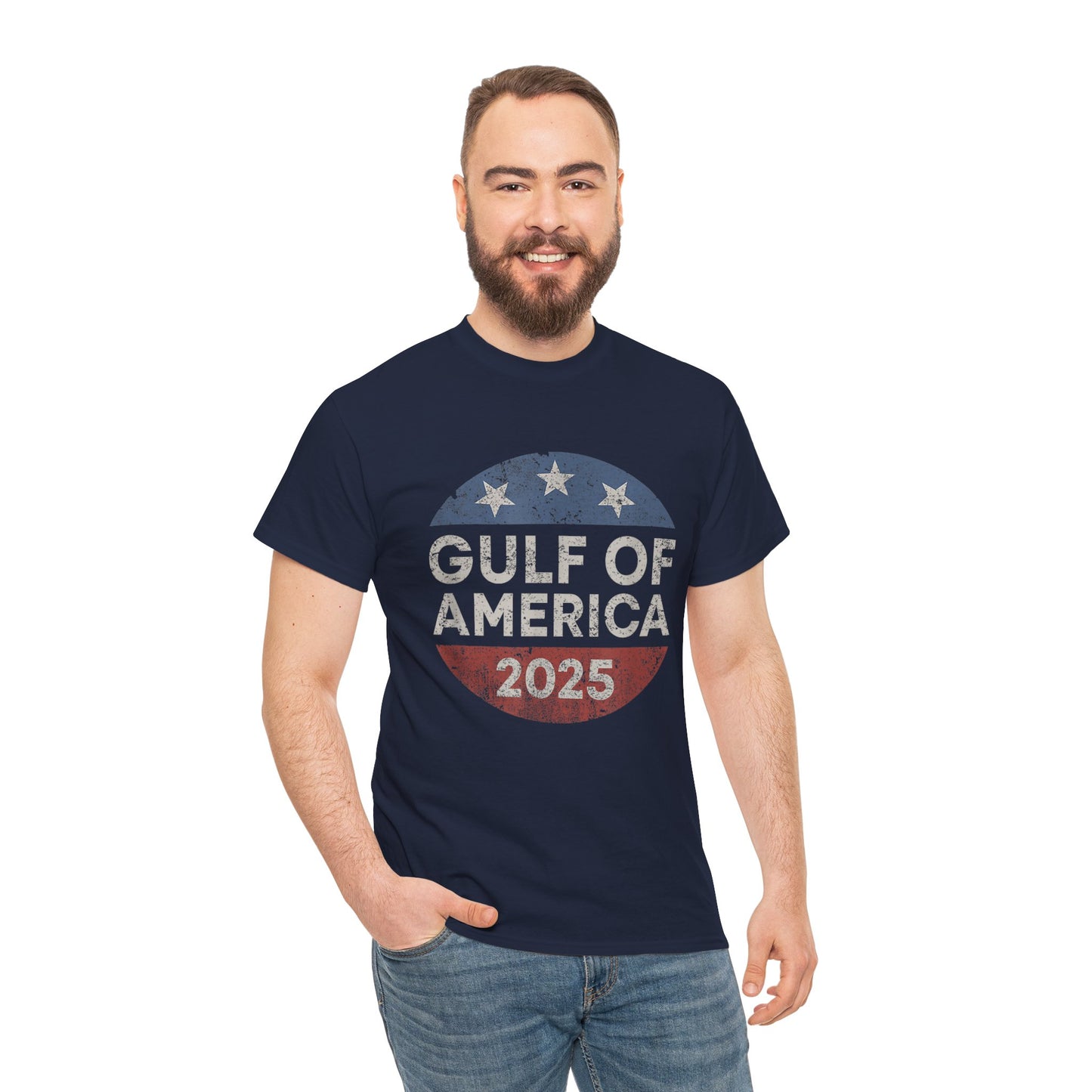"Gulf of America" Unisex Heavy Cotton Tee - Celebrate American Pride & Everyday Comfort