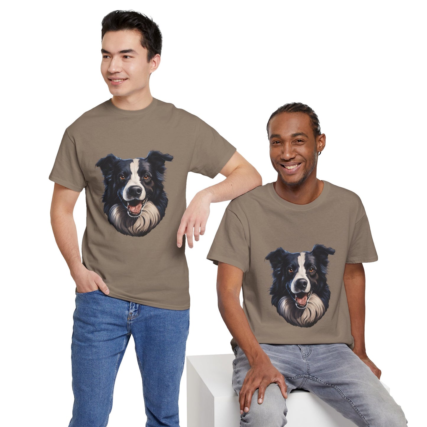 Dog Lover Unisex Tee with Vibrant Design - Ideal for Casual Outings and Gifting