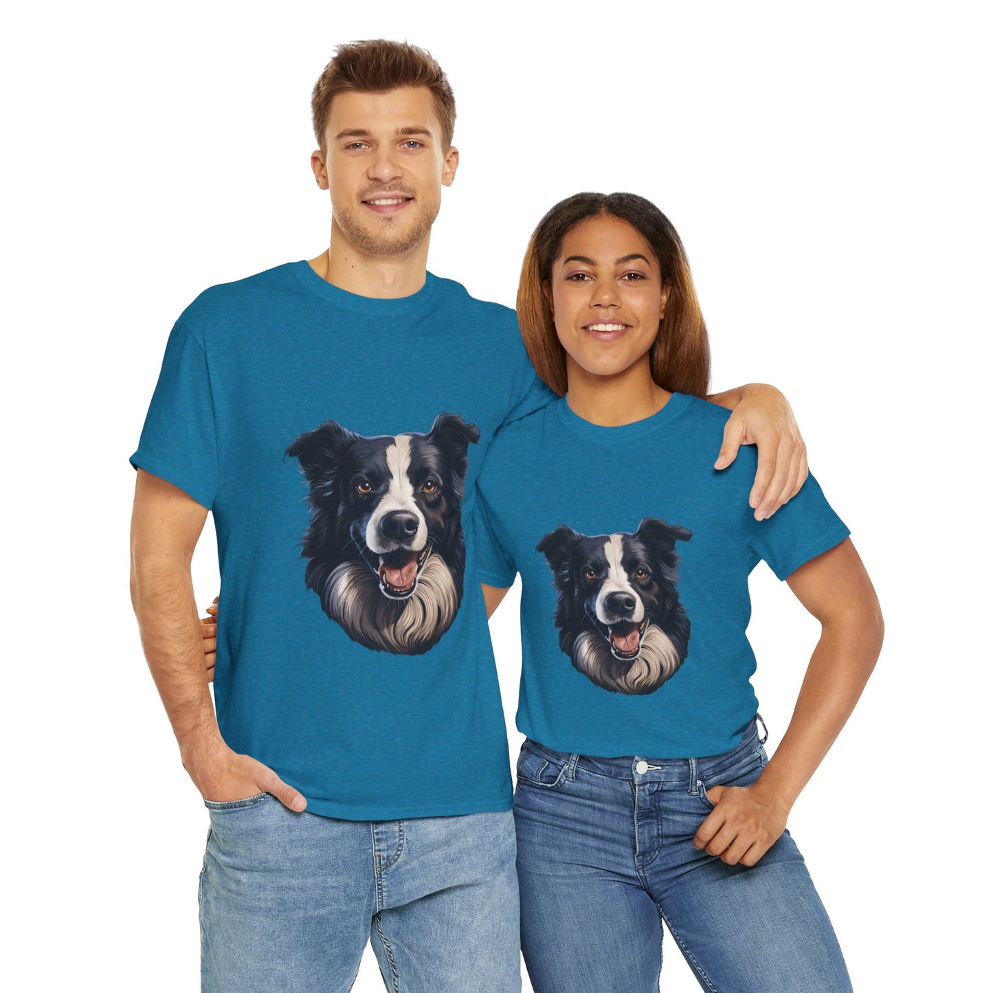 Dog Lover Unisex Tee with Vibrant Design - Ideal for Casual Outings and Gifting
