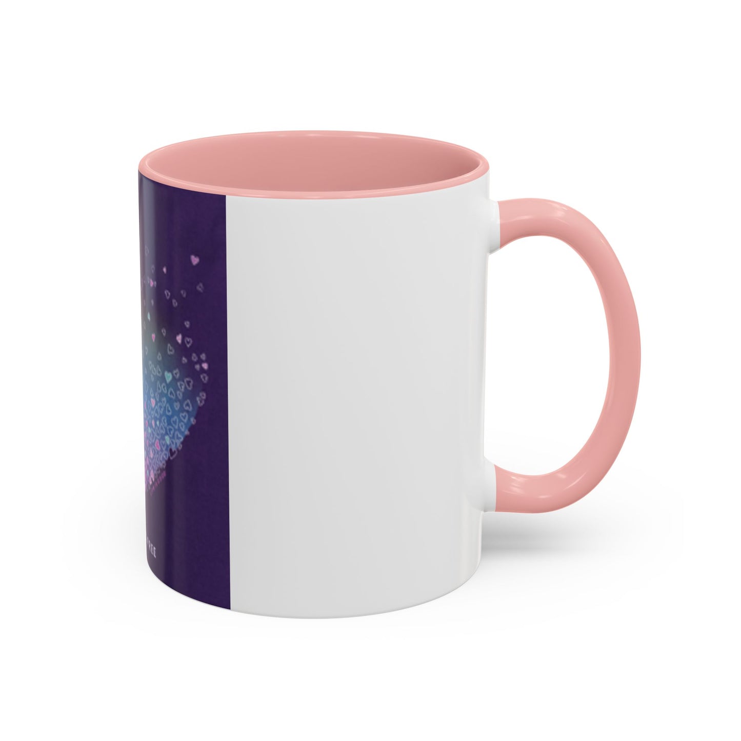 Colorful Heart Accent Coffee Mug - Perfect Gift for Loved Ones