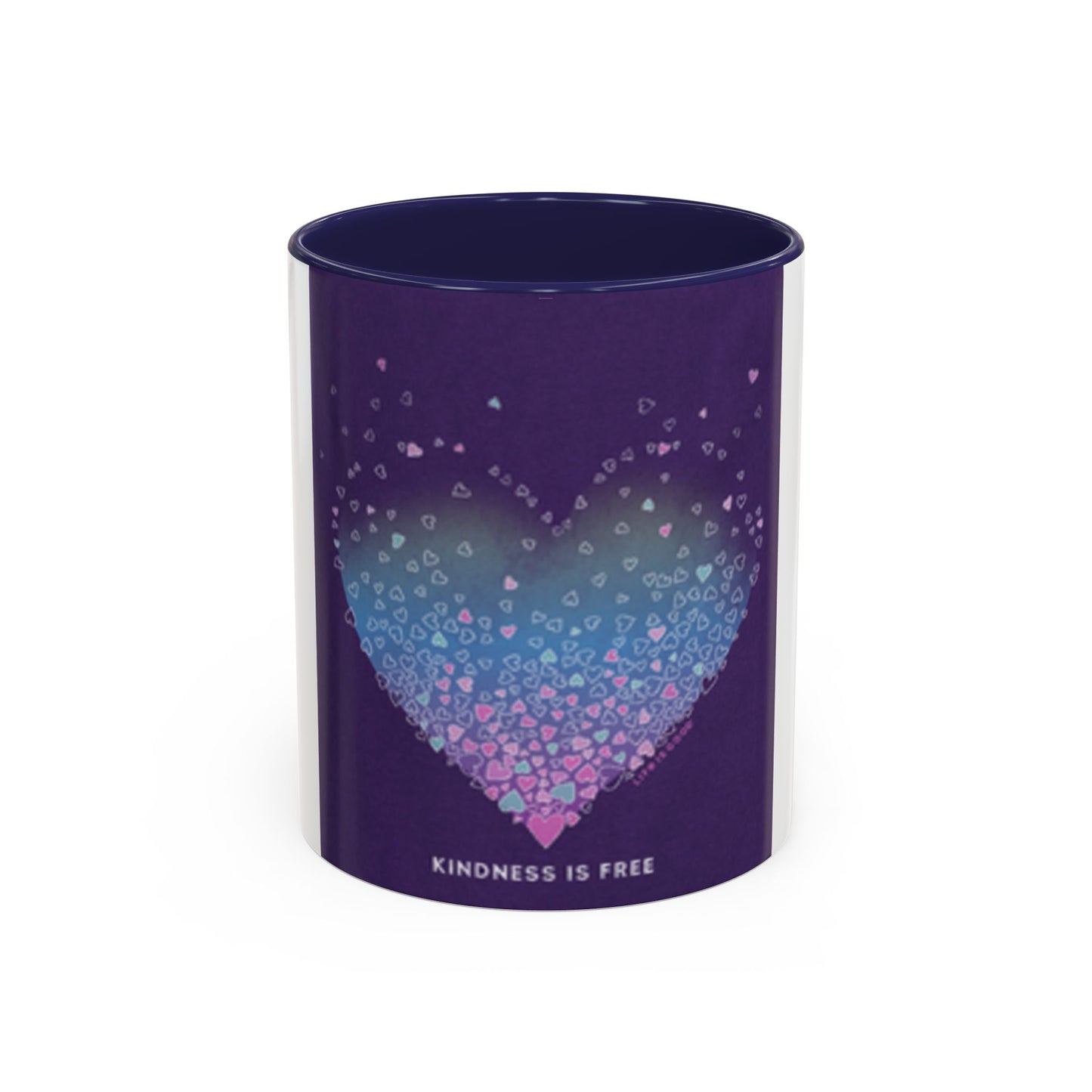 Colorful Heart Accent Coffee Mug - Perfect Gift for Loved Ones