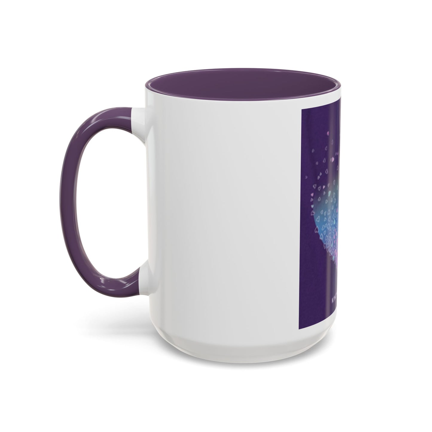 Colorful Heart Accent Coffee Mug - Perfect Gift for Loved Ones