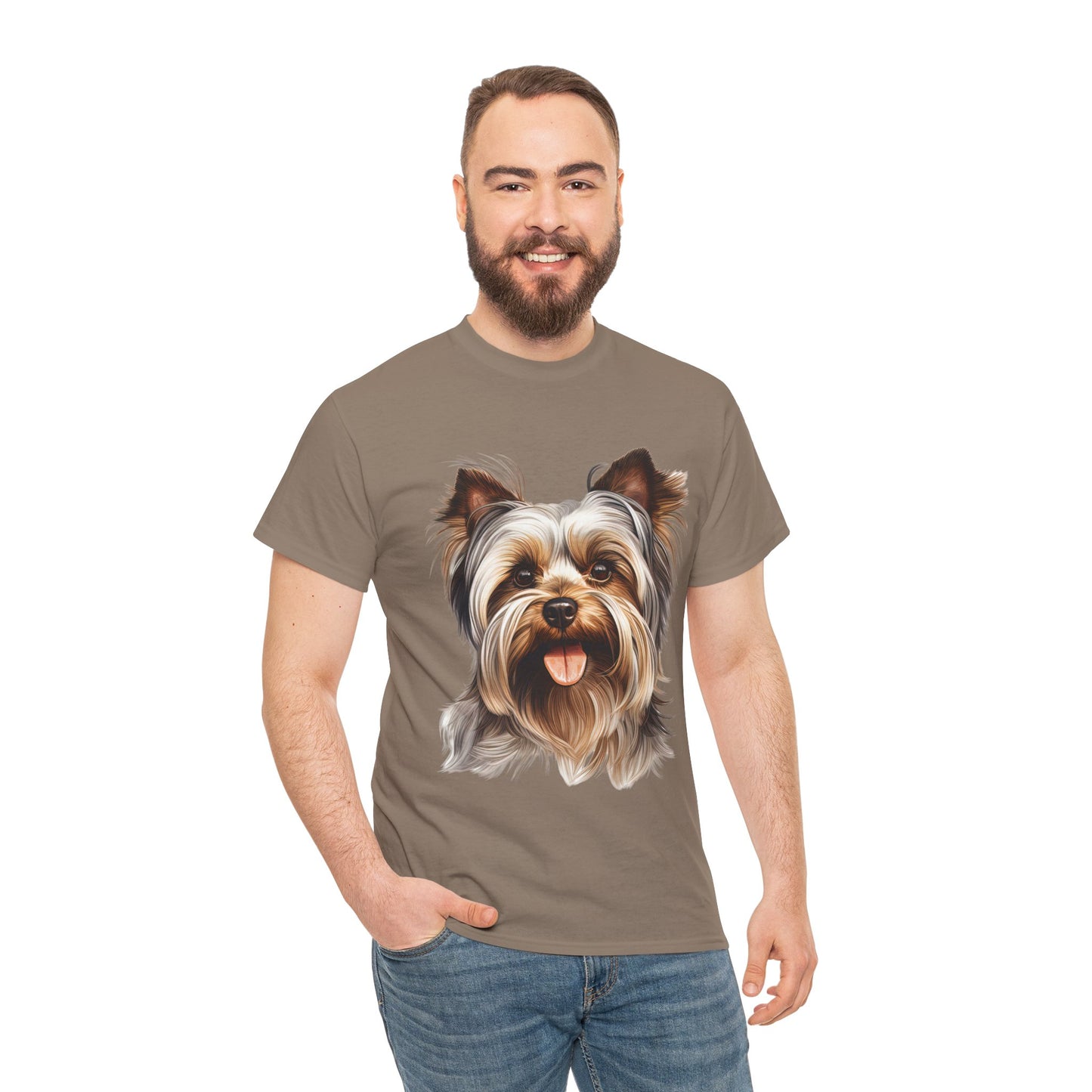 Dog Lover Unisex Tee with Vibrant Design - Ideal for Casual Outings and Gifting Yorkshire Terrier
