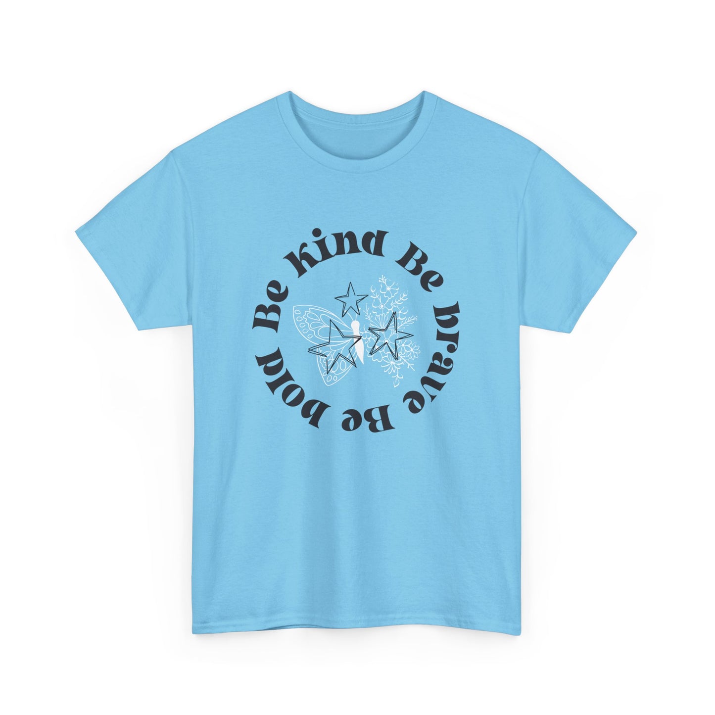 Be Kind Unisex Heavy Cotton Tee - Comfortable, Positive Vibes Apparel