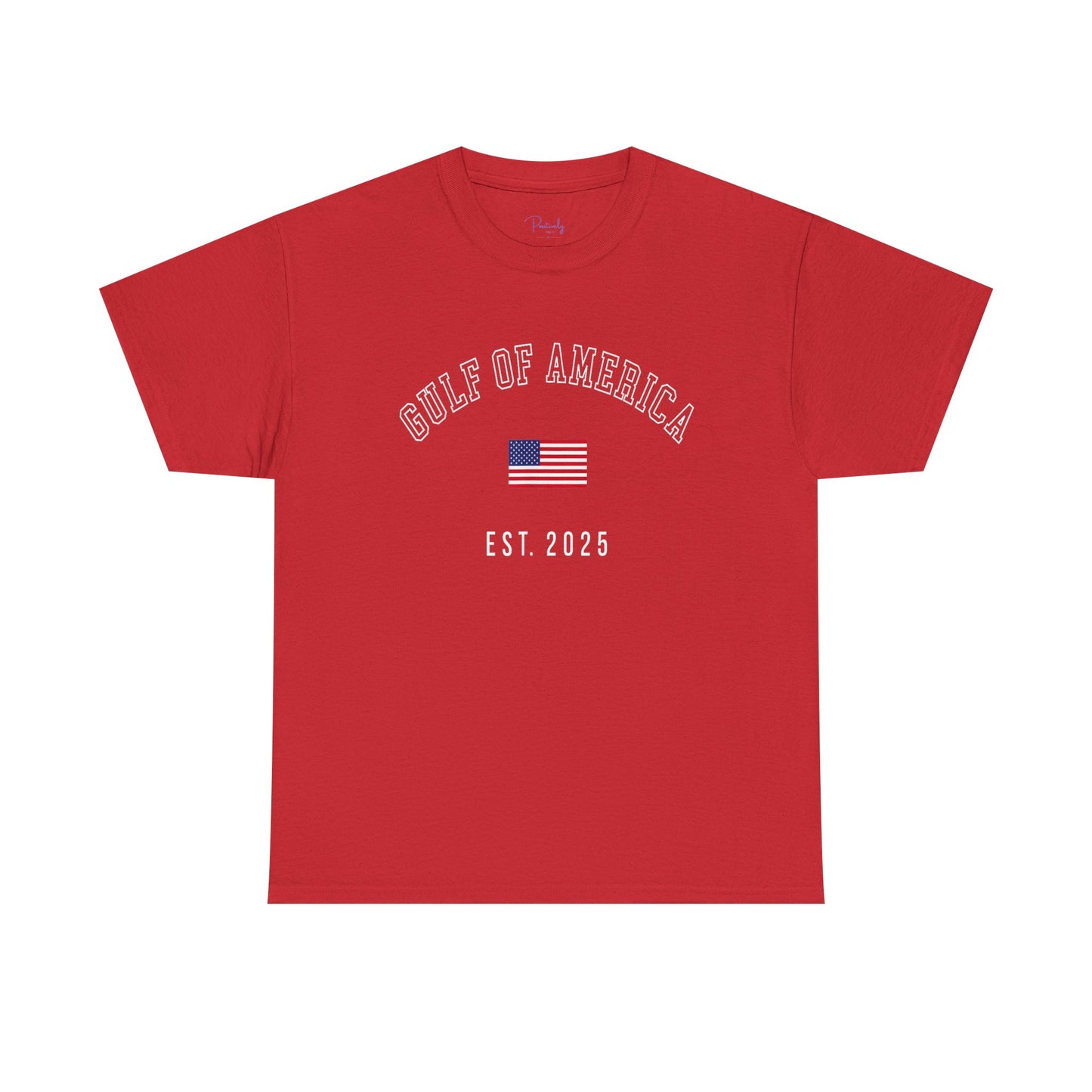 Unisex Heavy Cotton Tee American Pride "Gulf of America"  - Celebrate Independence Day & Everyday Comfort