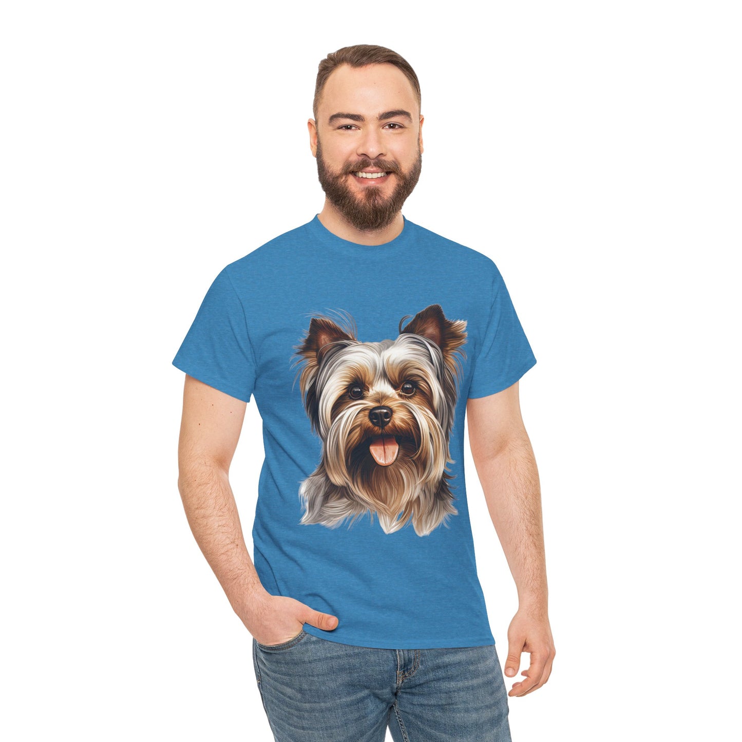 Dog Lover Unisex Tee with Vibrant Design - Ideal for Casual Outings and Gifting Yorkshire Terrier