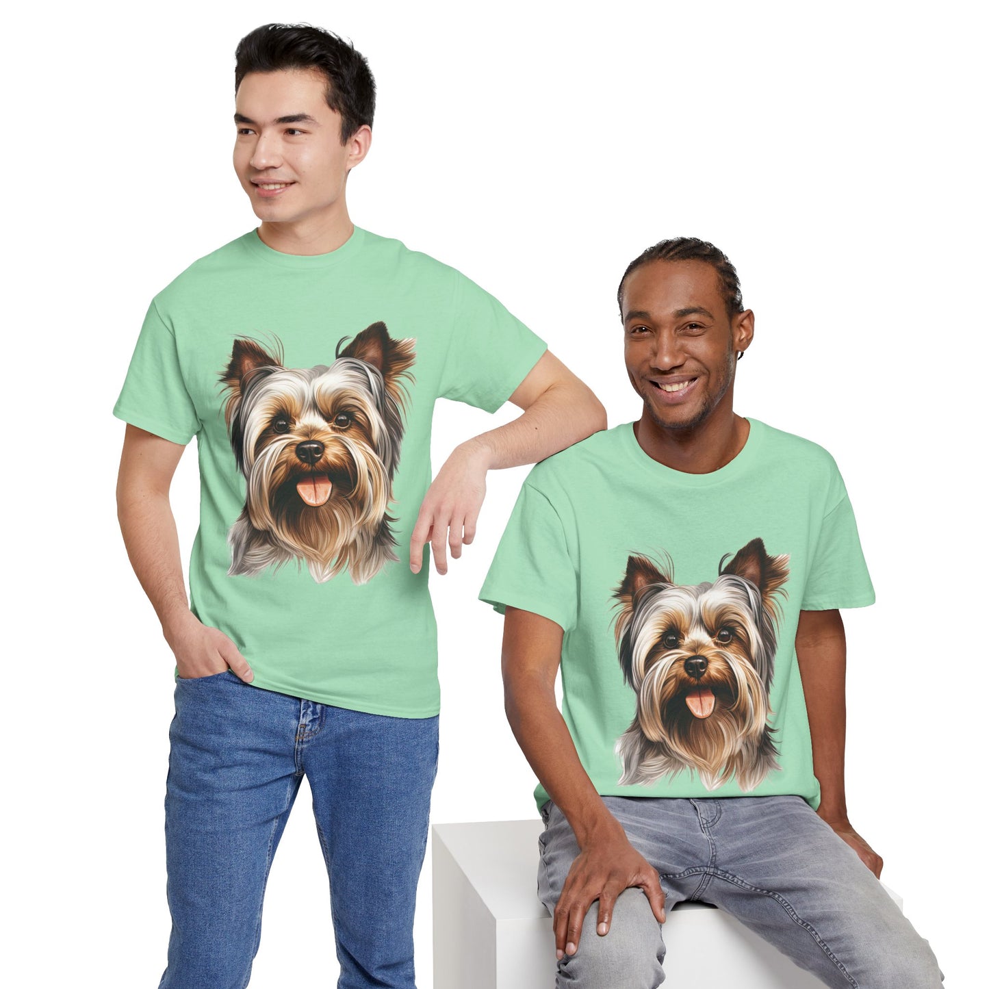 Dog Lover Unisex Tee with Vibrant Design - Ideal for Casual Outings and Gifting Yorkshire Terrier