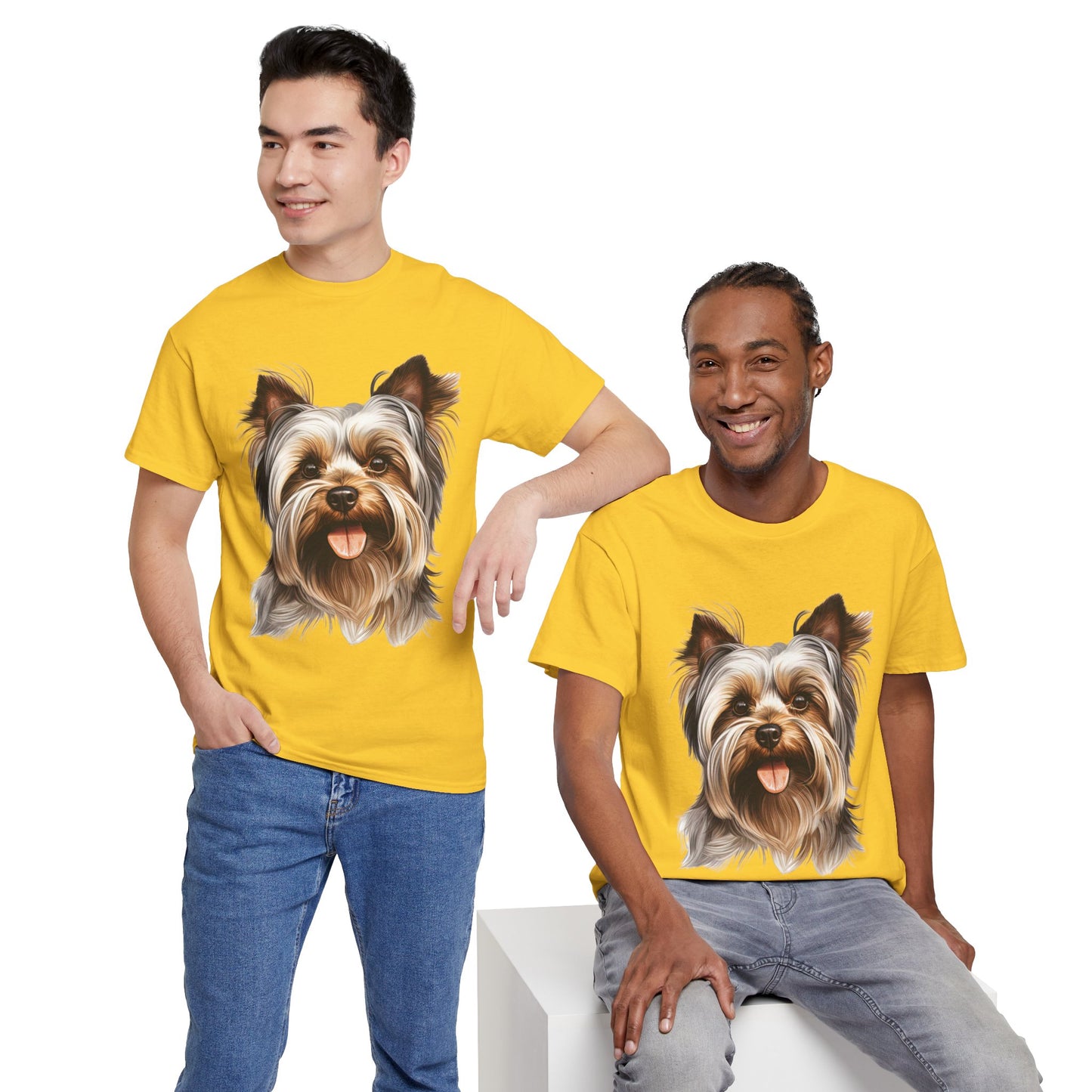 Dog Lover Unisex Tee with Vibrant Design - Ideal for Casual Outings and Gifting Yorkshire Terrier