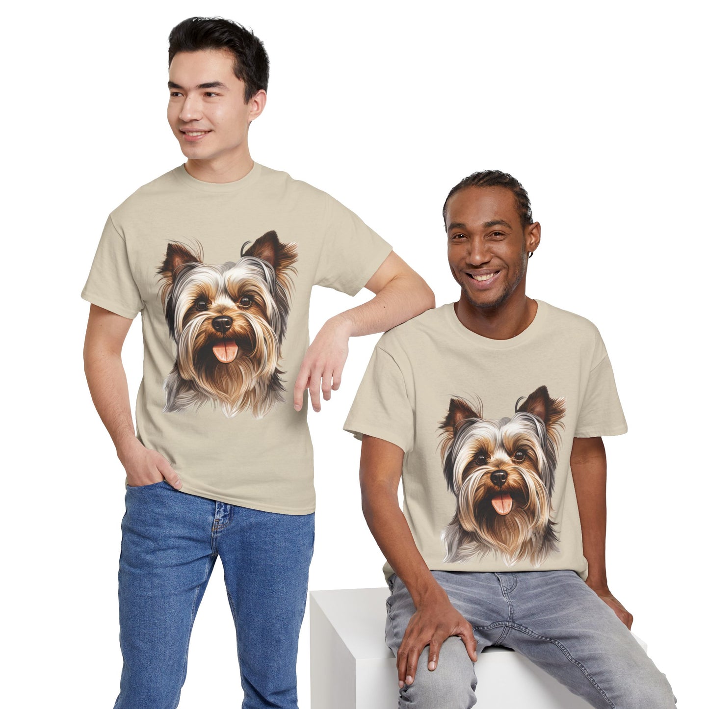 Dog Lover Unisex Tee with Vibrant Design - Ideal for Casual Outings and Gifting Yorkshire Terrier