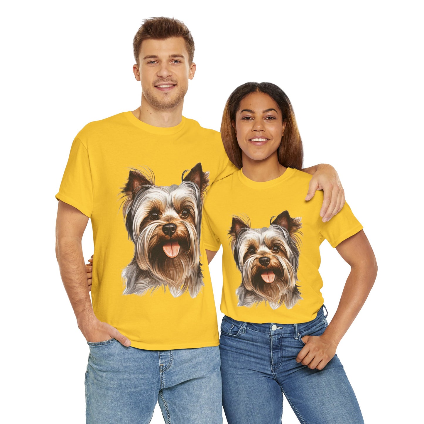 Dog Lover Unisex Tee with Vibrant Design - Ideal for Casual Outings and Gifting Yorkshire Terrier