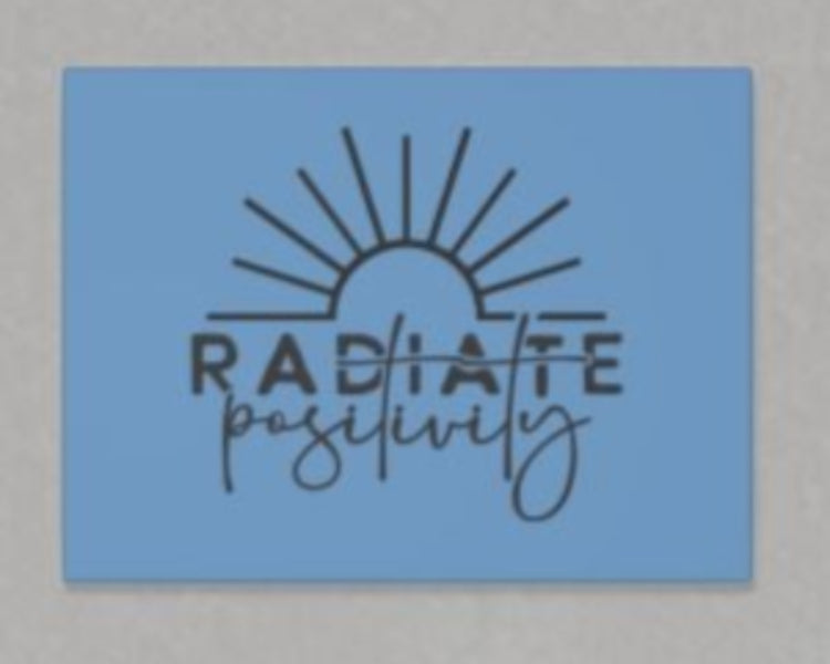 Radiate Positivity Canvas Art - Inspirational Wall Decor