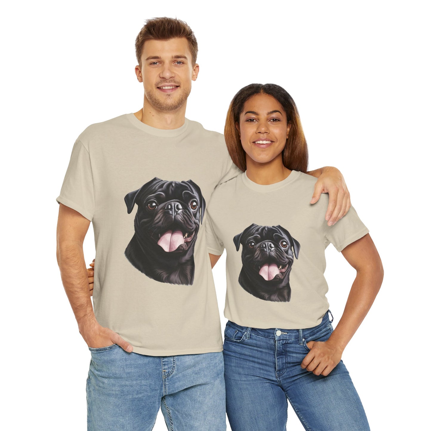 Dog Lover Unisex Tee with Vibrant Design - Ideal for Casual Outings and Gifting