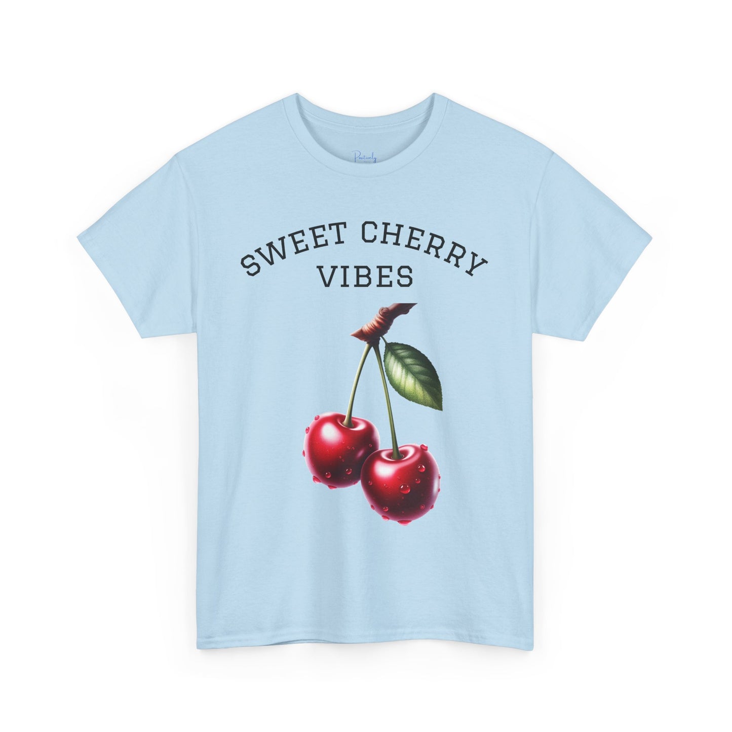 Unisex Heavy Cotton Tee - "Sweet Cherry Vibes"