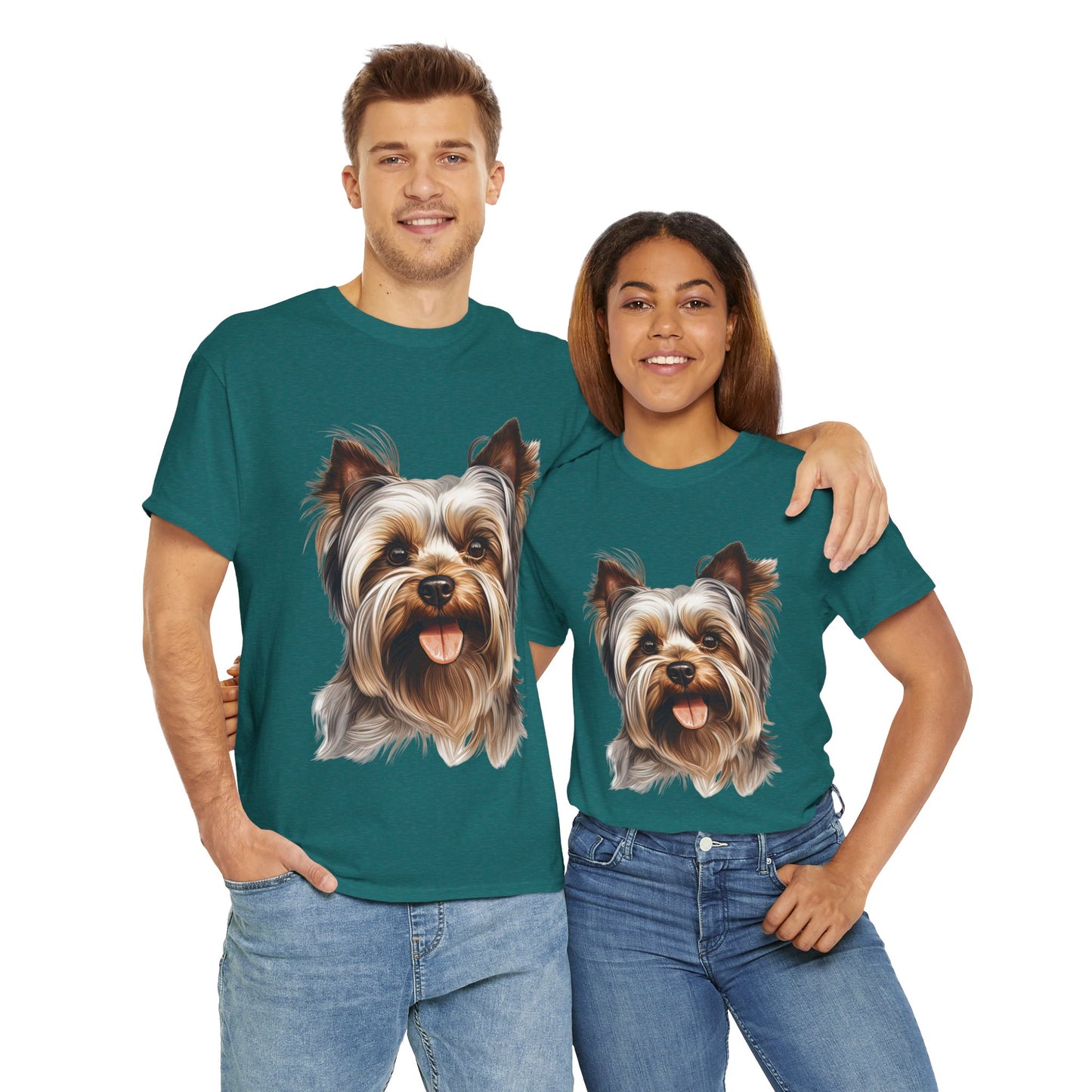 Dog Lover Unisex Tee with Vibrant Design - Ideal for Casual Outings and Gifting Yorkshire Terrier