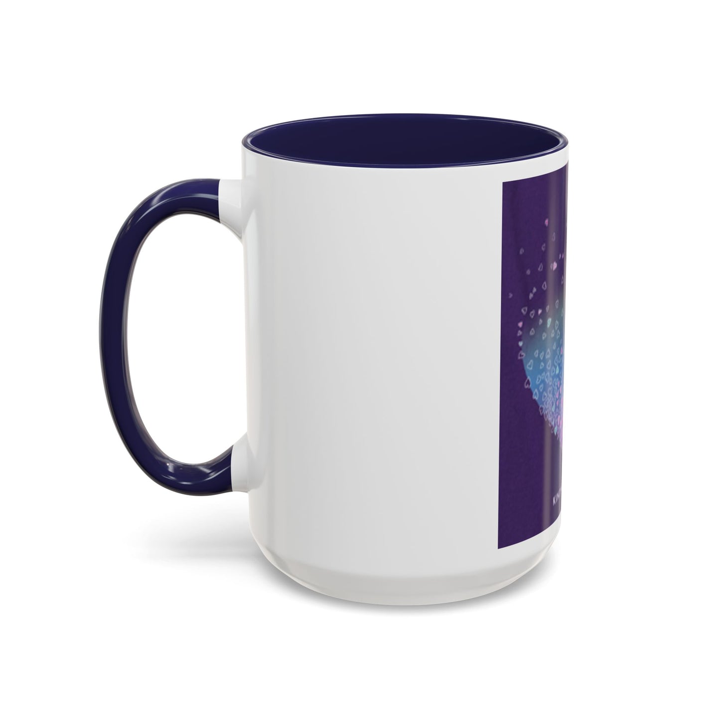 Colorful Heart Accent Coffee Mug - Perfect Gift for Loved Ones