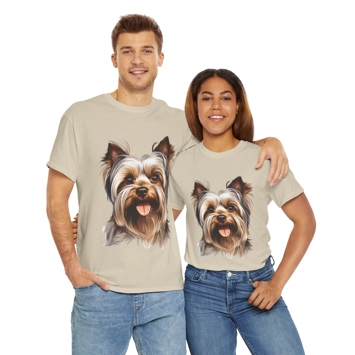 Dog Lover Unisex Tee with Vibrant Design - Ideal for Casual Outings and Gifting Yorkshire Terrier