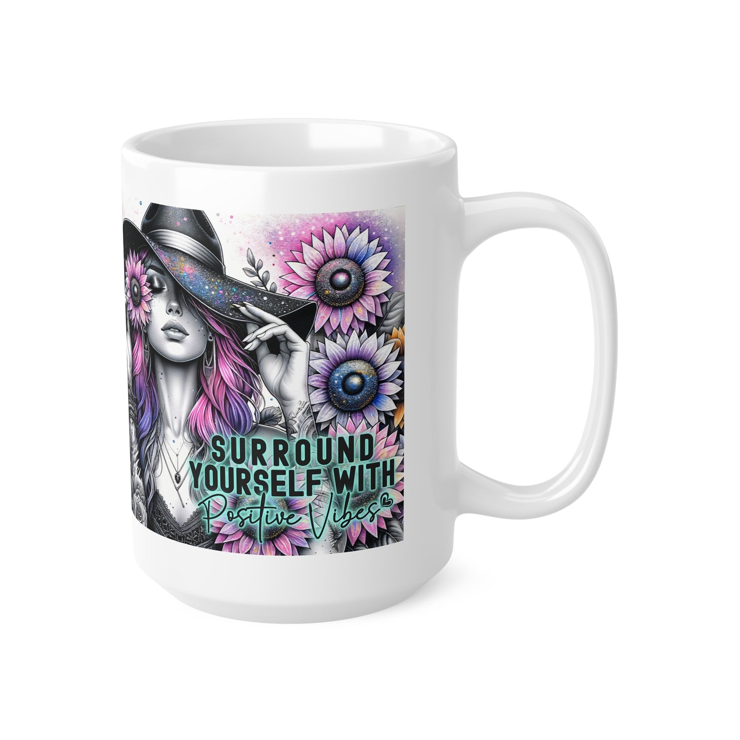 Coffee Cups - Positive Vibes 11oz & 15oz