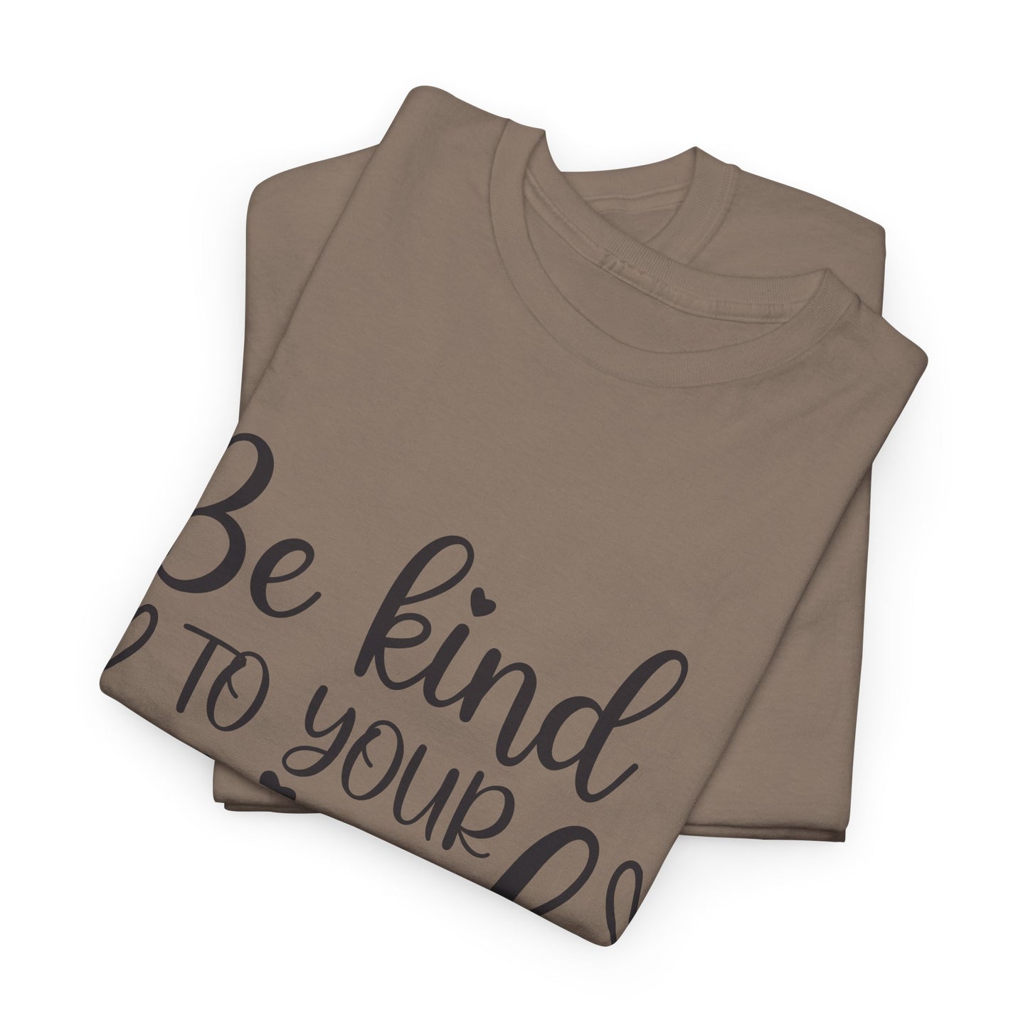 Inspirational Unisex Heavy Cotton Tee - 'Be Kind to Your Mind'